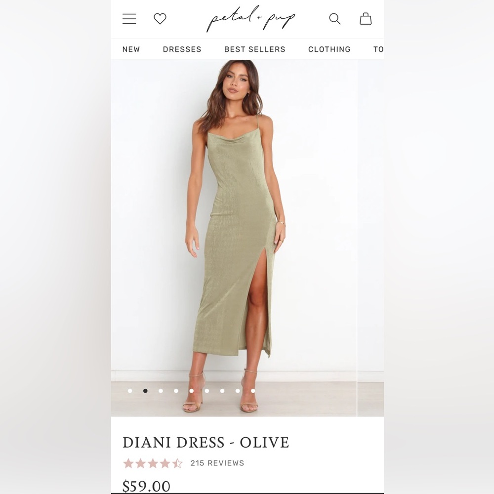 Petal & Pup Diani Dress - Olive
